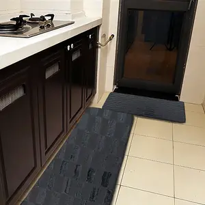 Black Kitchen Floor Mats (Multi-Size)