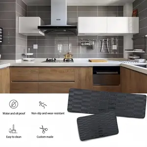 Black Kitchen Floor Mats (Multi-Size)