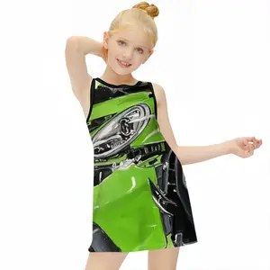 Porsche Gt3 Crash Children's Sleeveless Dress