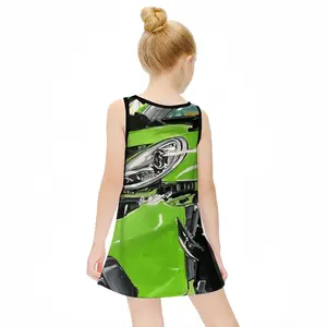 Porsche Gt3 Crash Children's Sleeveless Dress