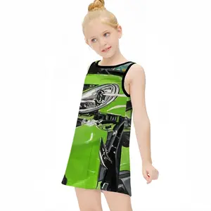 Porsche Gt3 Crash Children's Sleeveless Dress