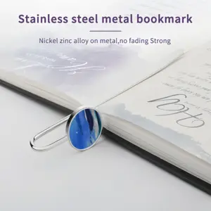 Into The Great Blue Metal Bookmark