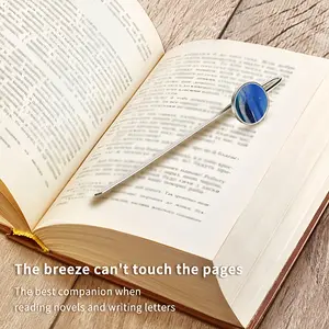 Into The Great Blue Metal Bookmark