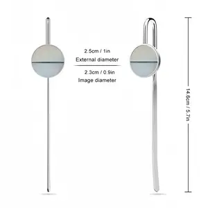 Charcoal White No 1 Series 4 Metal Bookmark