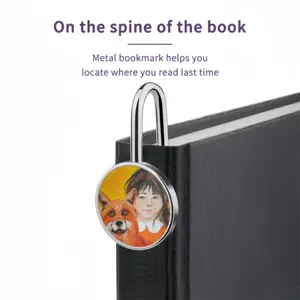 Little Girl With A Fox Metal Bookmark