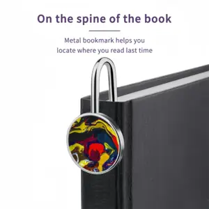 Running In Paint Metal Bookmark