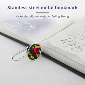 Running In Paint Metal Bookmark