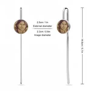 Tom Cruise Portrait Metal Bookmark