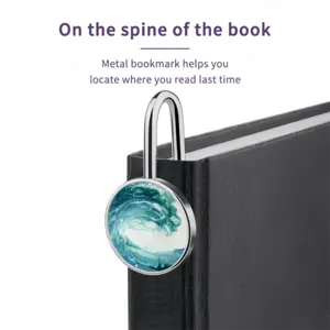 Wave Metal Bookmark