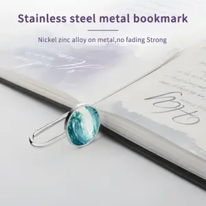 Wave Metal Bookmark