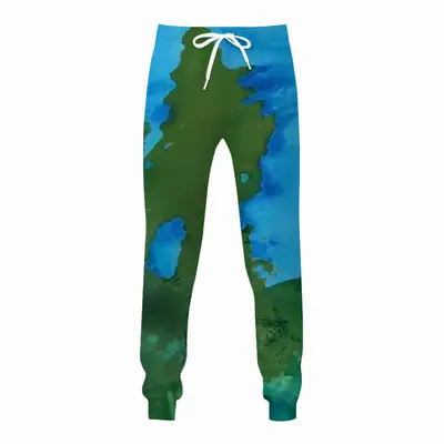 Men Green Figures Mysteries Sweatpants