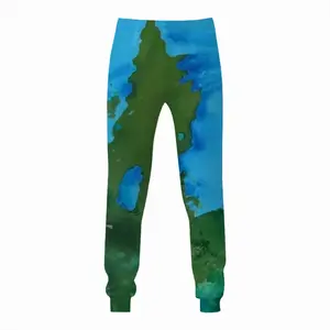 Men Green Figures Mysteries Sweatpants