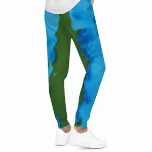 Men Green Figures Mysteries Sweatpants