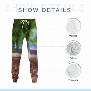 Men Waterfront Trees Alley Sweatpants