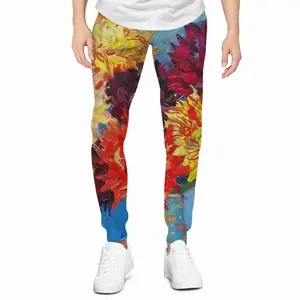 Men “Oriental Motif” Sweatpants