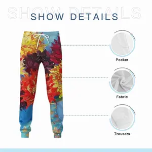 Men “Oriental Motif” Sweatpants