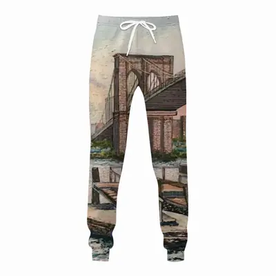 Men Brooklyn Bridge In Oil Sweatpants