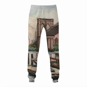 Men Brooklyn Bridge In Oil Sweatpants