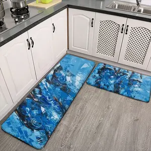 Women In Blue Ii Kitchen Floor Mats (Multi-Size)