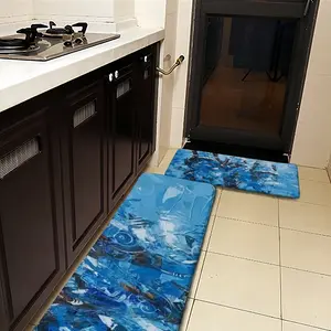 Women In Blue Ii Kitchen Floor Mats (Multi-Size)