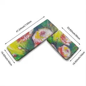 Beautiful Flowers Kitchen Floor Mats (Multi-Size)