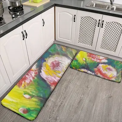 Beautiful Flowers Kitchen Floor Mats (Multi-Size)