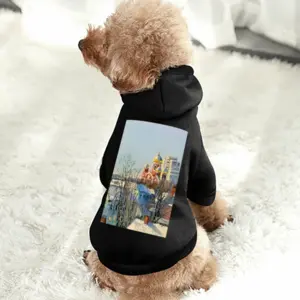 Winter Town With A Church Pet Clothes