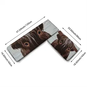 Bull - Red Bull Taurus Animals Buffalo Wild Kitchen Floor Mats (Multi-Size)