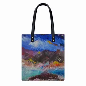 Mixing Skies Leather Shoulder Bag