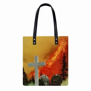 Eternal Flames Leather Shoulder Bag