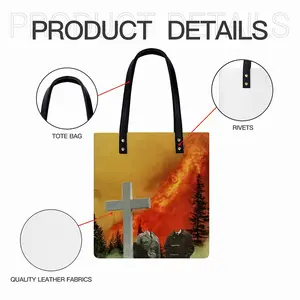 Eternal Flames Leather Shoulder Bag