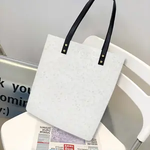 Bloomers White Leather Shoulder Bag