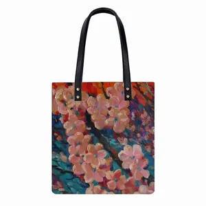 Apple Tree Blossom Leather Shoulder Bag