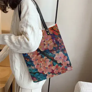 Apple Tree Blossom Leather Shoulder Bag