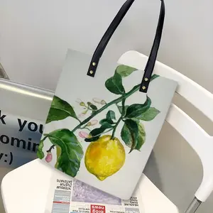 Lemon Branch Leather Shoulder Bag