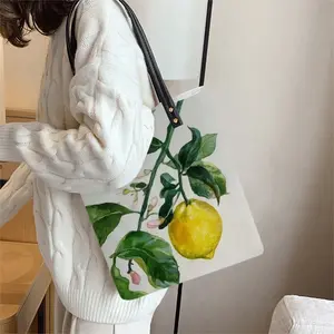 Lemon Branch Leather Shoulder Bag