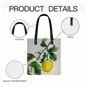 Lemon Branch Leather Shoulder Bag