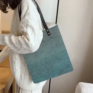 Hazy Shades Of Blue Leather Shoulder Bag