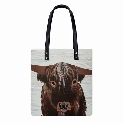 Bull - Red Bull Taurus Animals Buffalo Wild Leather Shoulder Bag