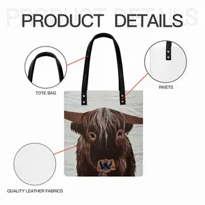 Bull - Red Bull Taurus Animals Buffalo Wild Leather Shoulder Bag