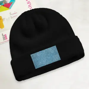 Holes Blue Children's Knitted Hat