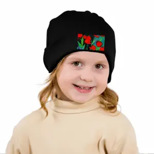 Red Tulips Children's Knitted Hat