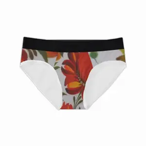 Men Orange Flower Briefs