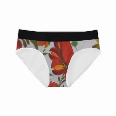 Men Orange Flower Briefs