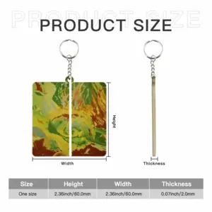 Greenhouse MDF Square Keychain