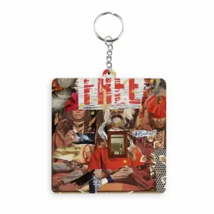 The Question Of Identity MDF Square Keychain