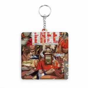 The Question Of Identity MDF Square Keychain