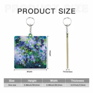 Infinite Garden #13 MDF Square Keychain