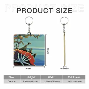 On The French Riviera Near Frejus MDF Square Keychain