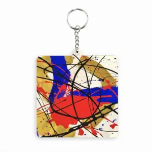 Meghan MDF Square Keychain